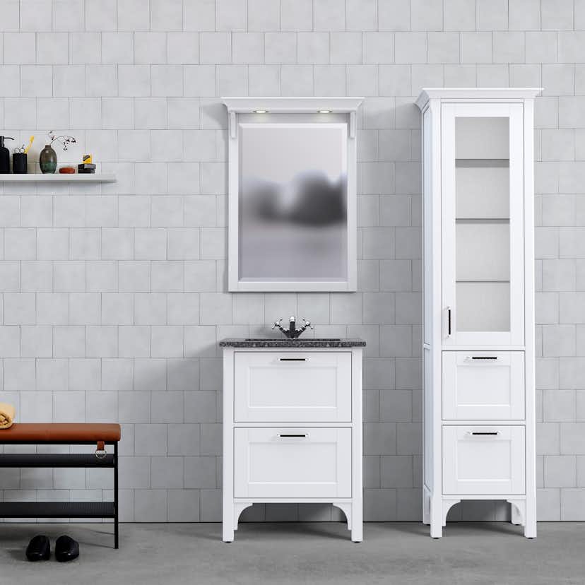 Spegel Björbo Badrum Saga med Belysning