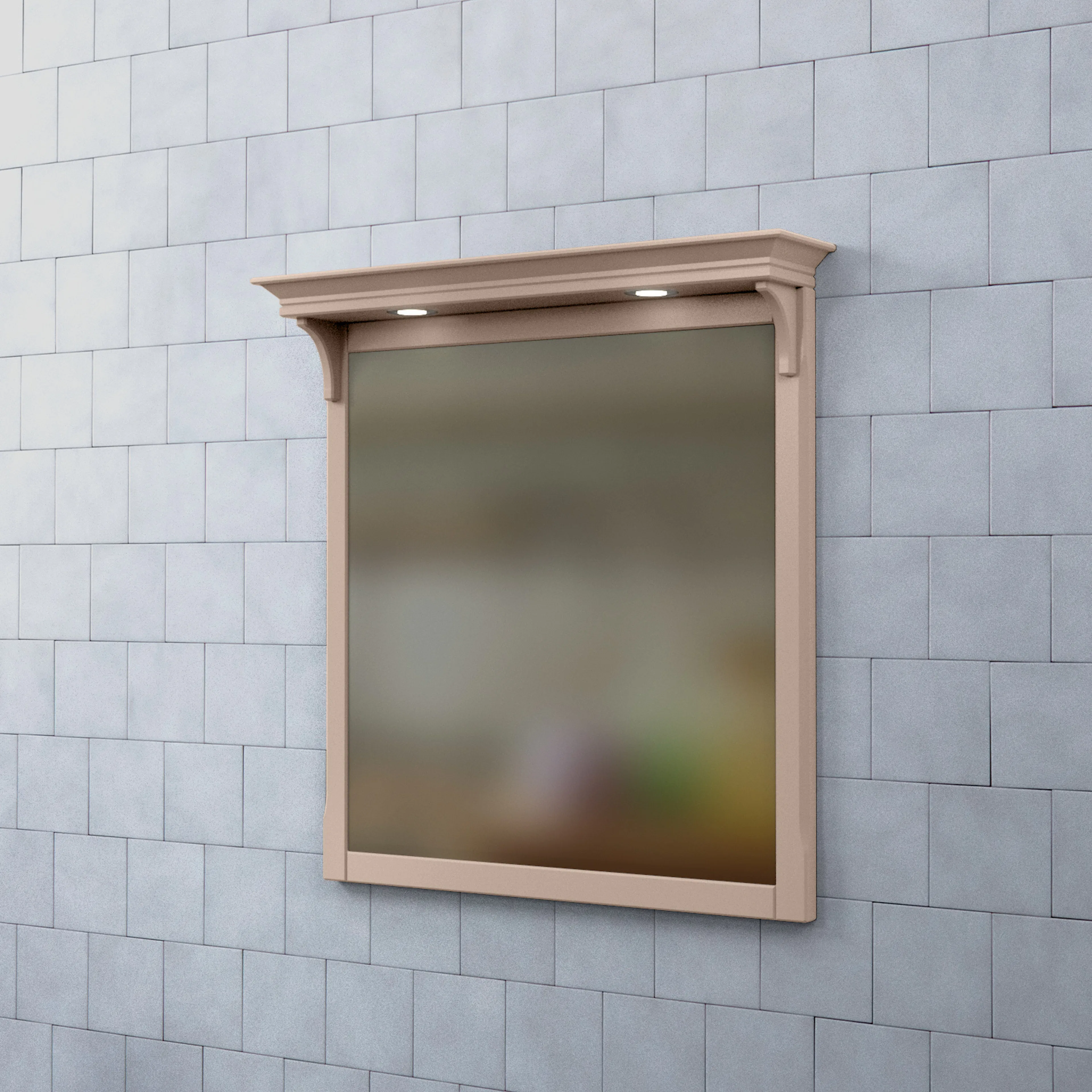 Spegel Björbo Badrum Saga med Belysning