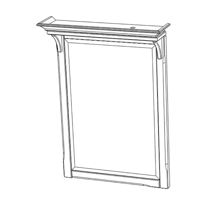 Spegel Björbo Badrum Saga med Belysning