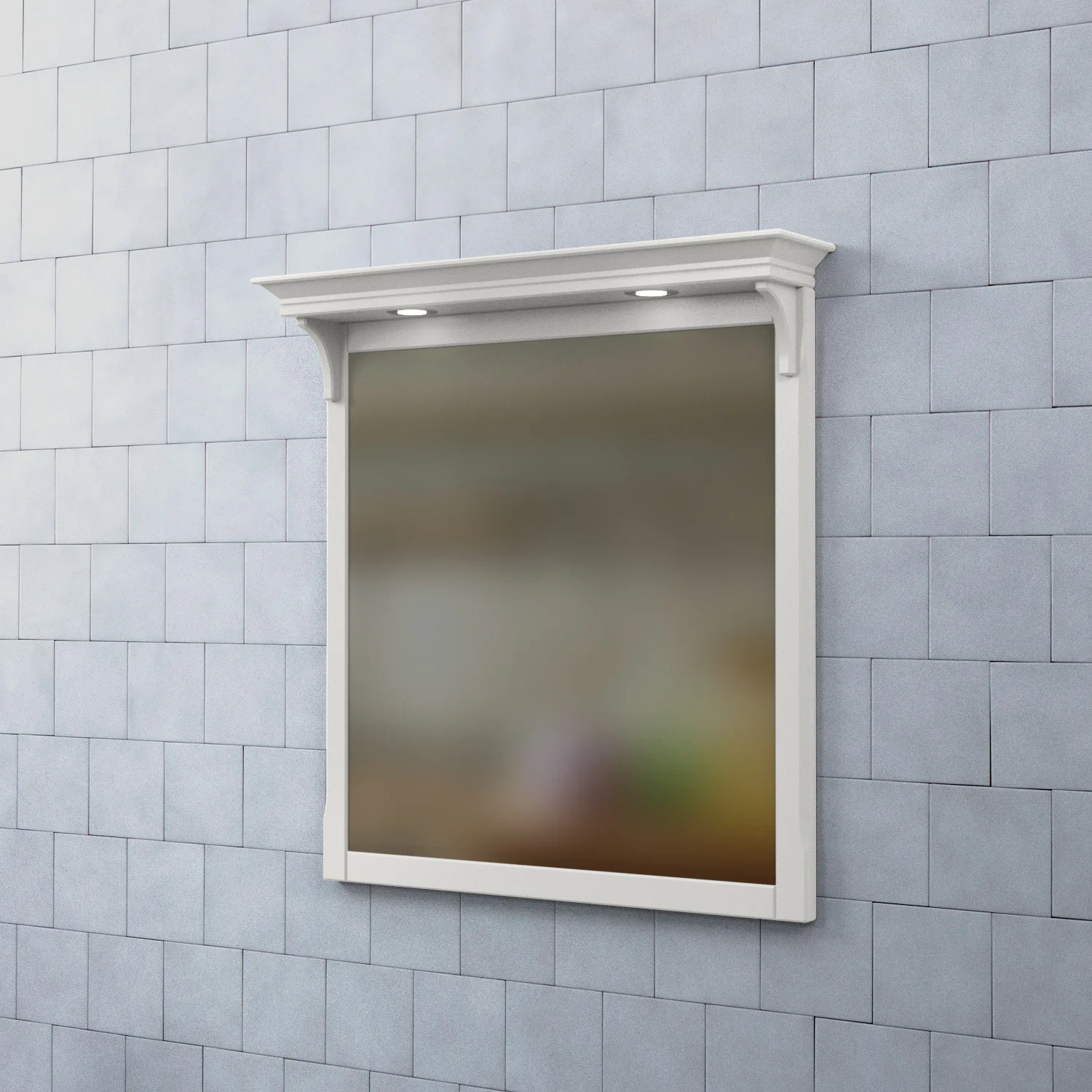 Spegel Björbo Badrum Saga med Belysning