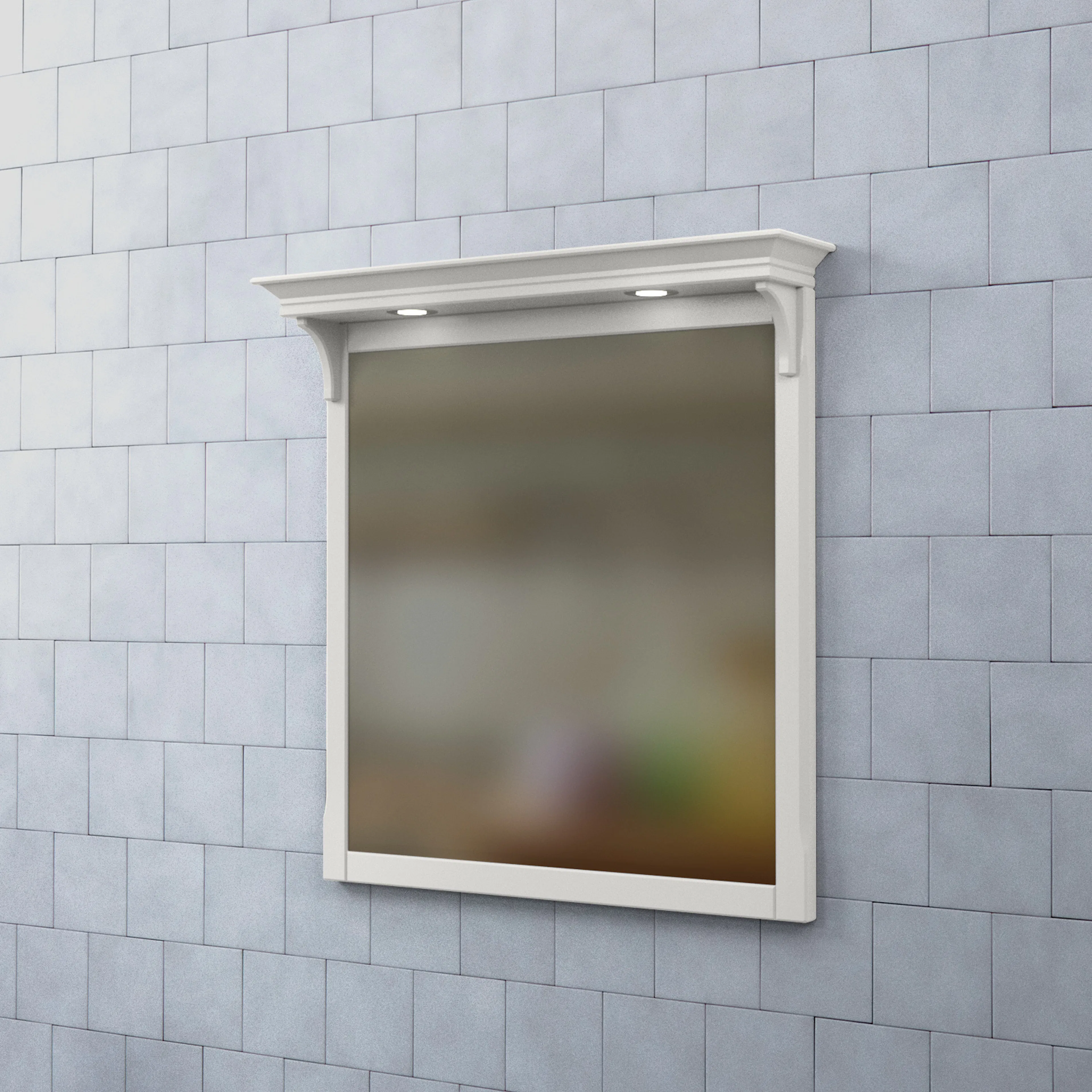 Spegel Björbo Badrum Saga med Belysning