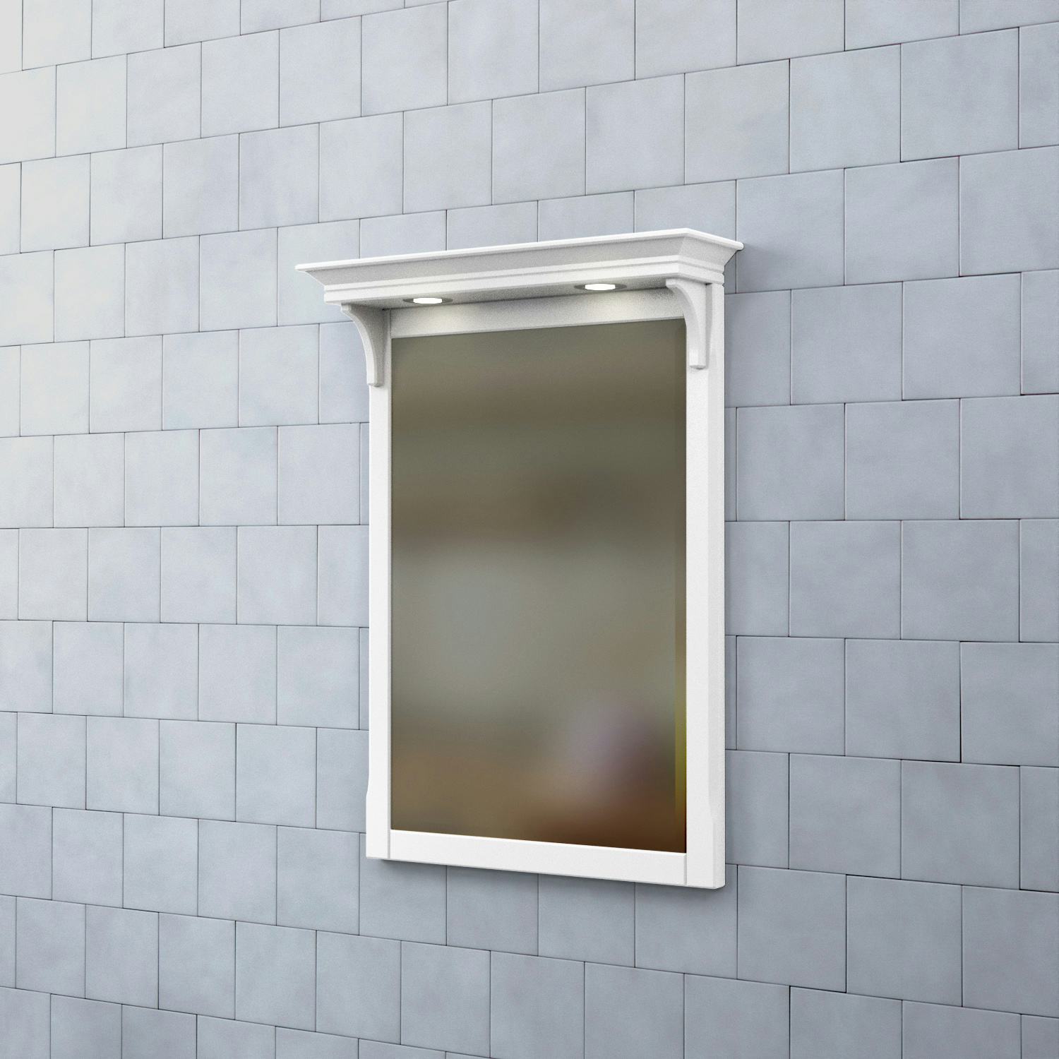 Spegel Björbo Badrum Saga med Belysning