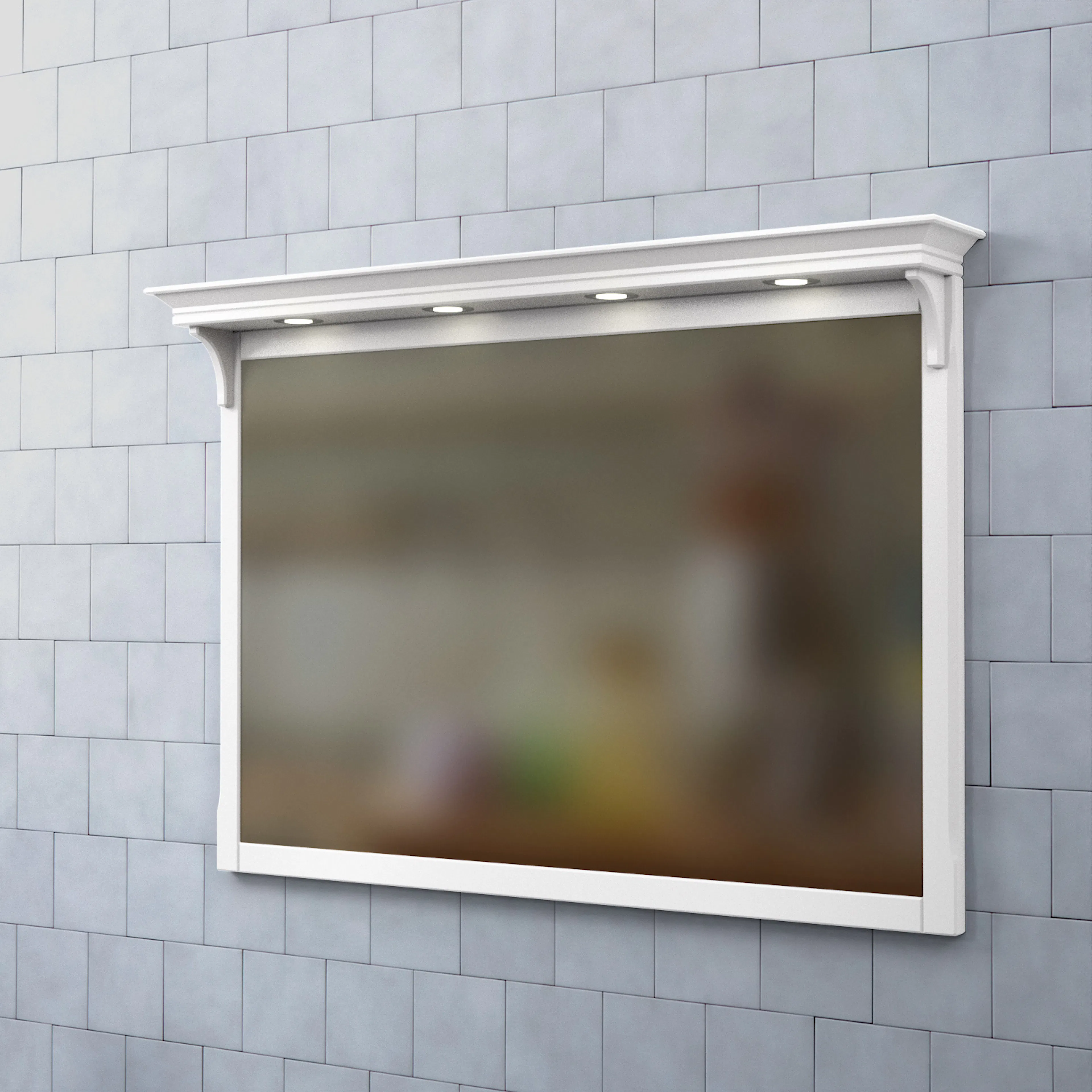 Spegel Björbo Badrum Saga med Belysning