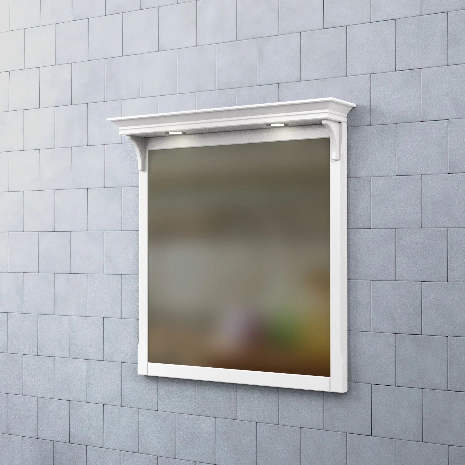 Spegel Björbo Badrum Saga med Belysning