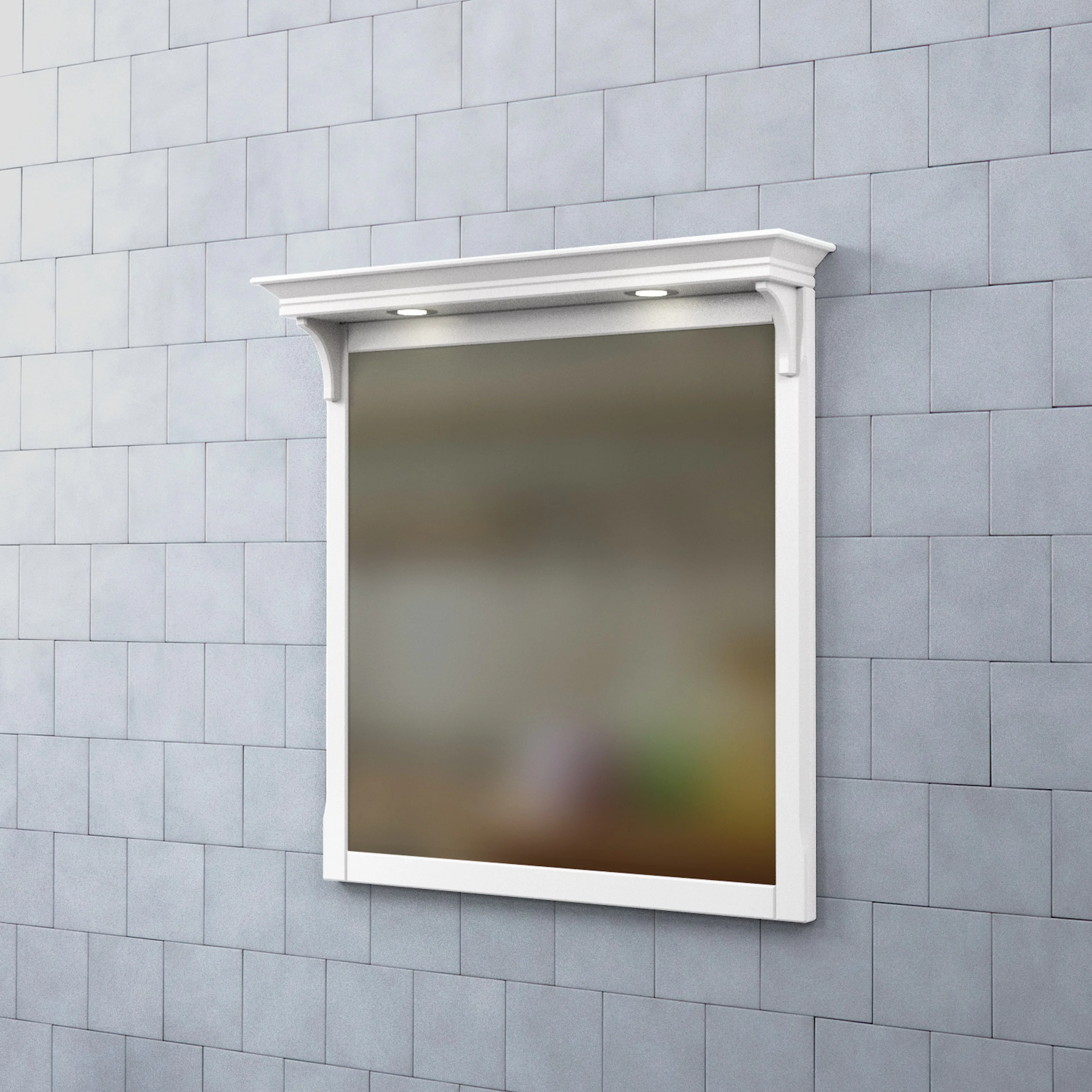 Spegel Björbo Badrum Saga med Belysning