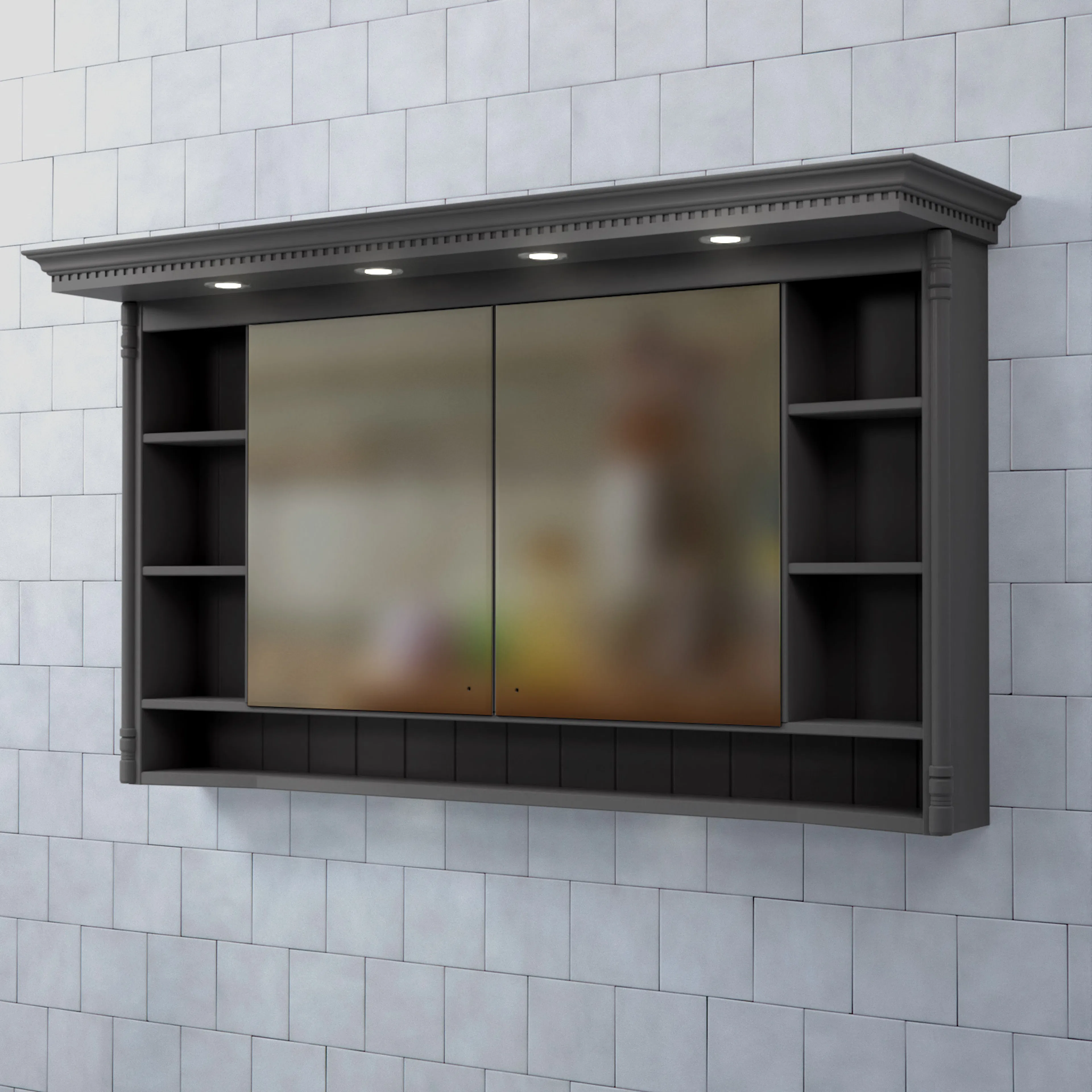 Spegelskåp Björbo Badrum Valhall med Belysning