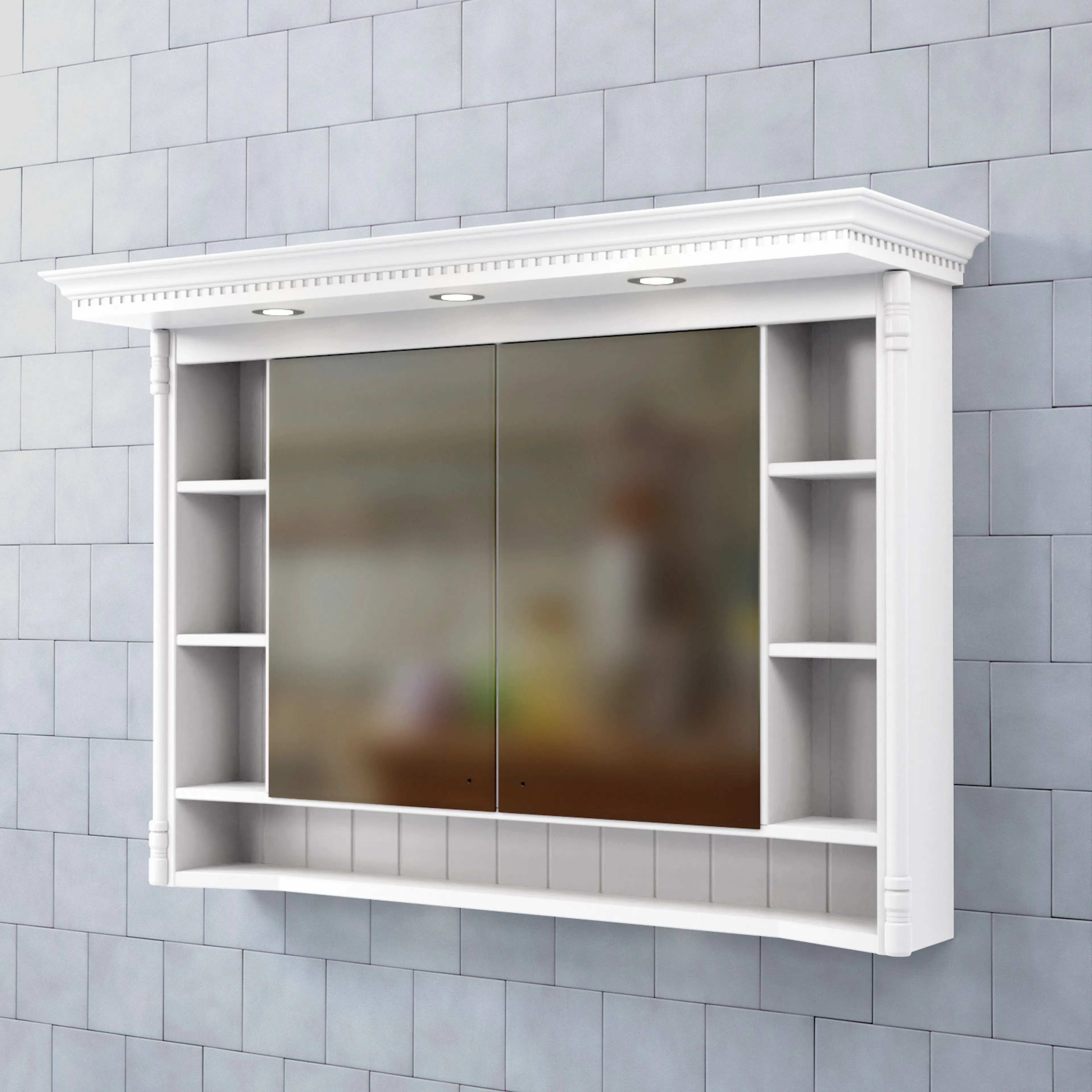 Spegelskåp Björbo Badrum Valhall med Belysning