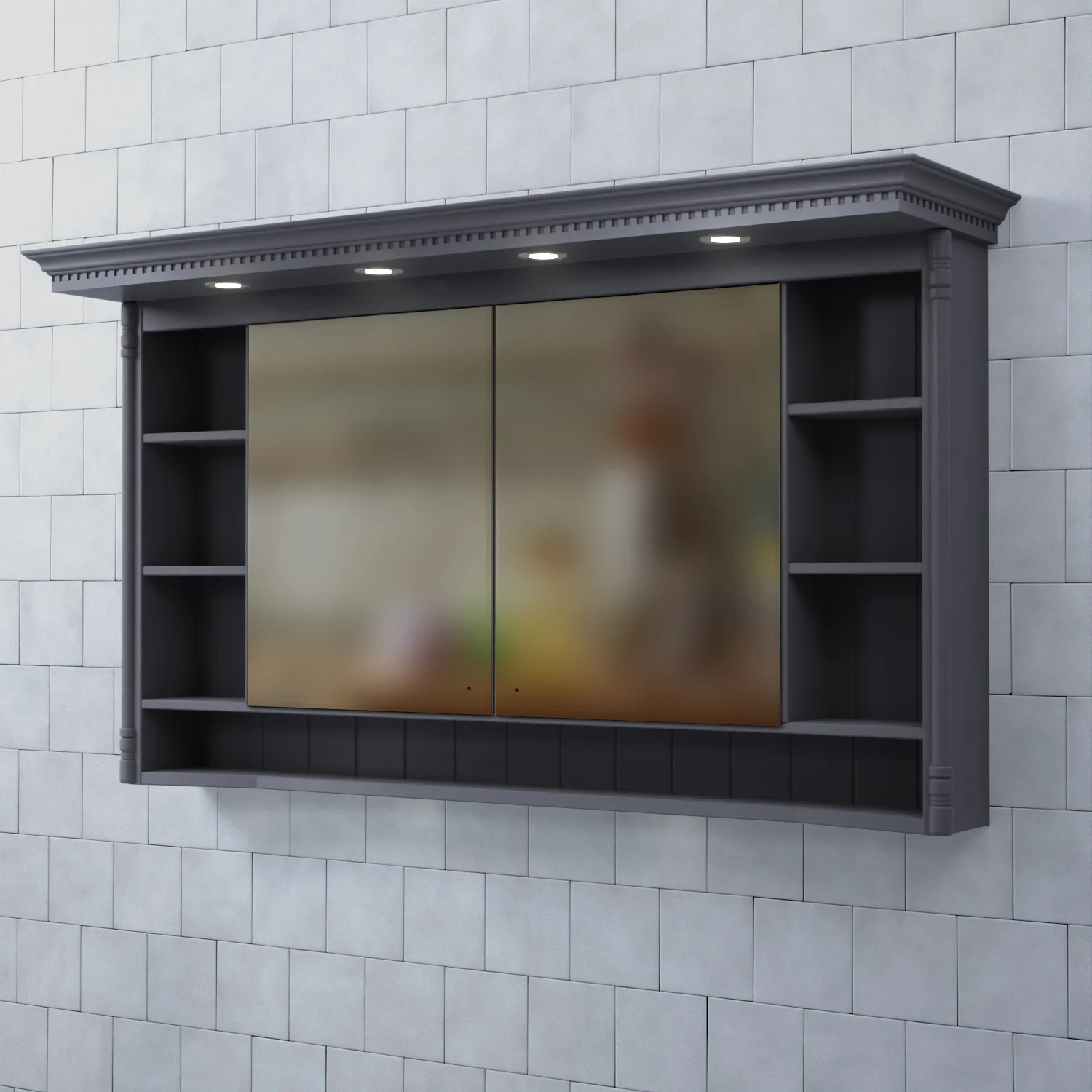 Spegelskåp Björbo Badrum Valhall med Belysning