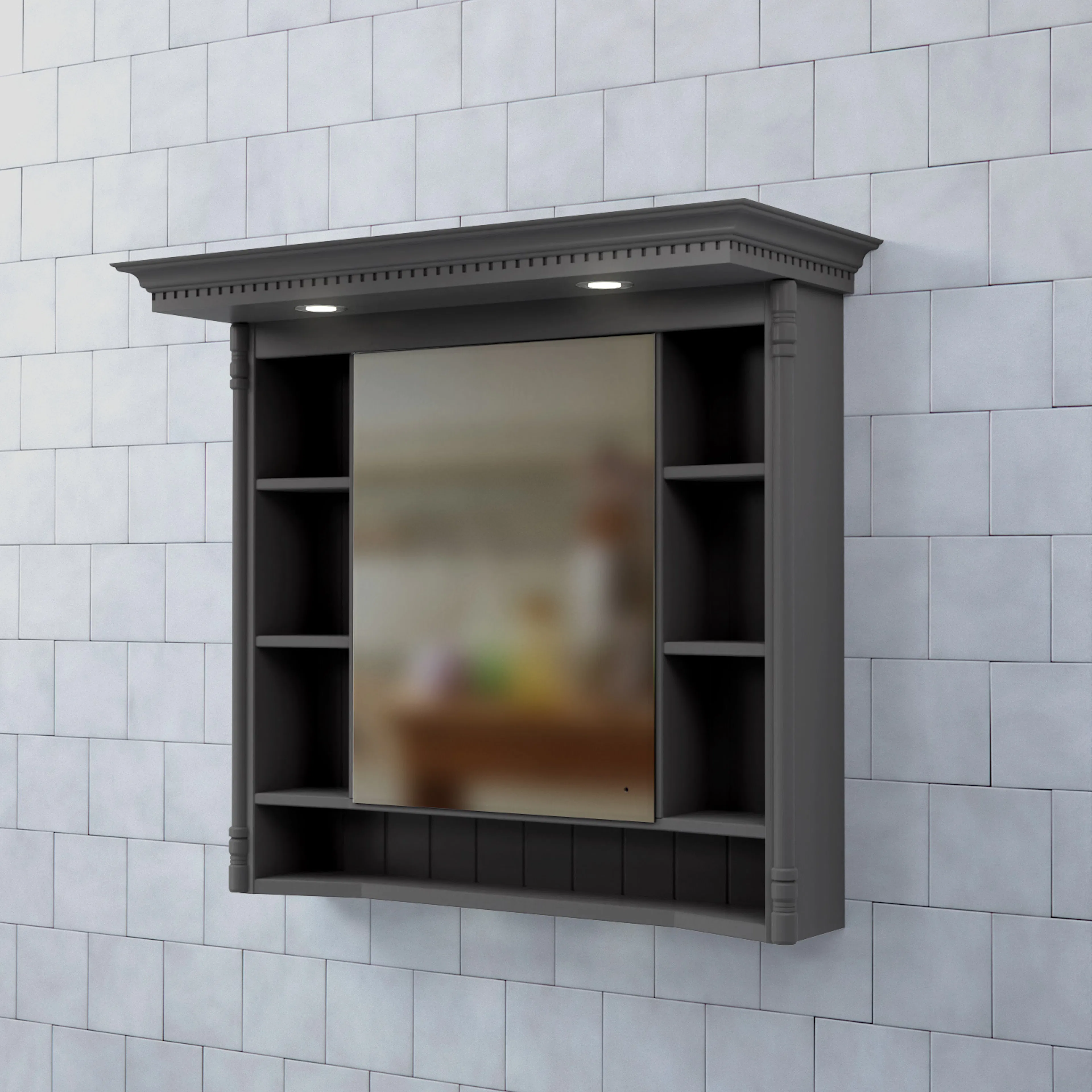 Spegelskåp Björbo Badrum Valhall med Belysning