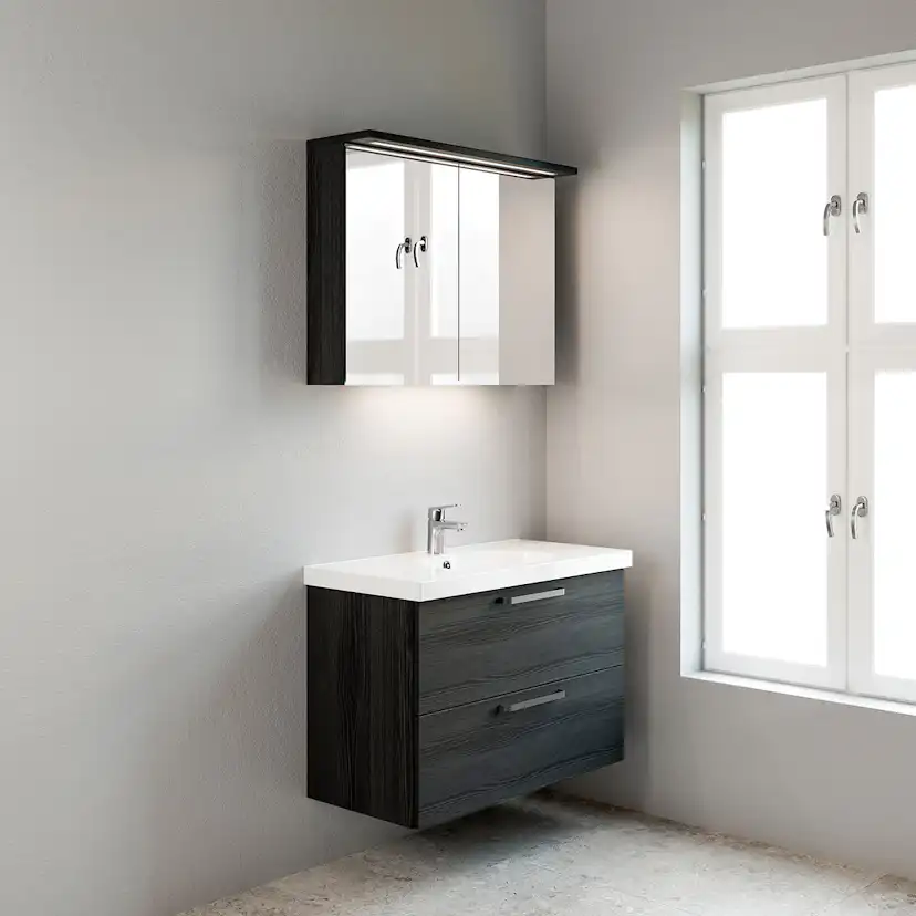 Spegelskåp Temal Highlight med LED-Belysning 2 Dörrar