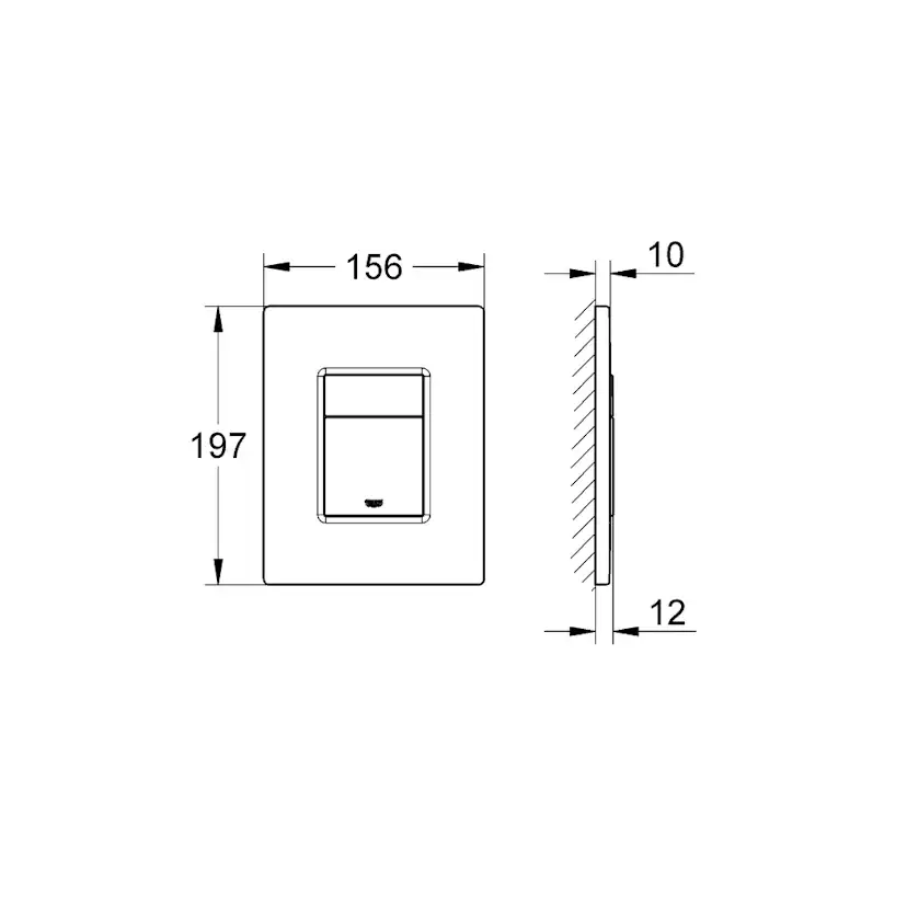 Spolknapp Grohe Skate Cosmopolitan med Dubbelspolning