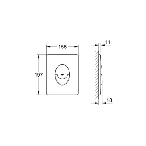 Spolknapp Grohe Start