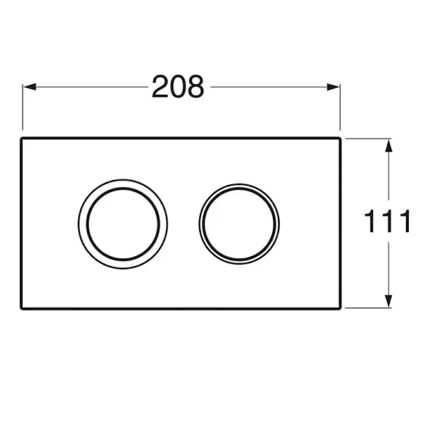 Spolknapp Gustavsberg till Triomont XT Duo Pneumatisk