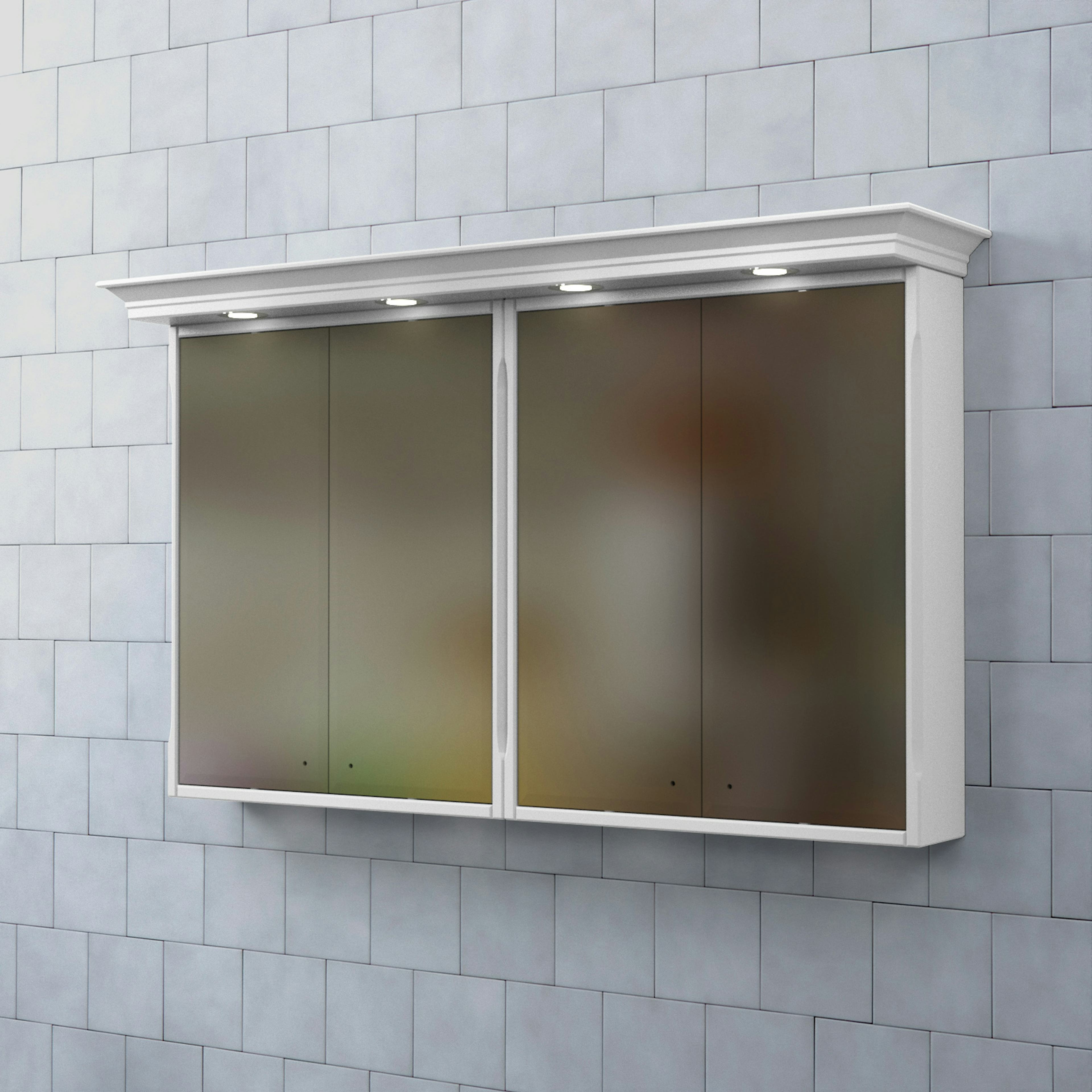 Spegelskåp Björbo Badrum Saga med Belysning 130