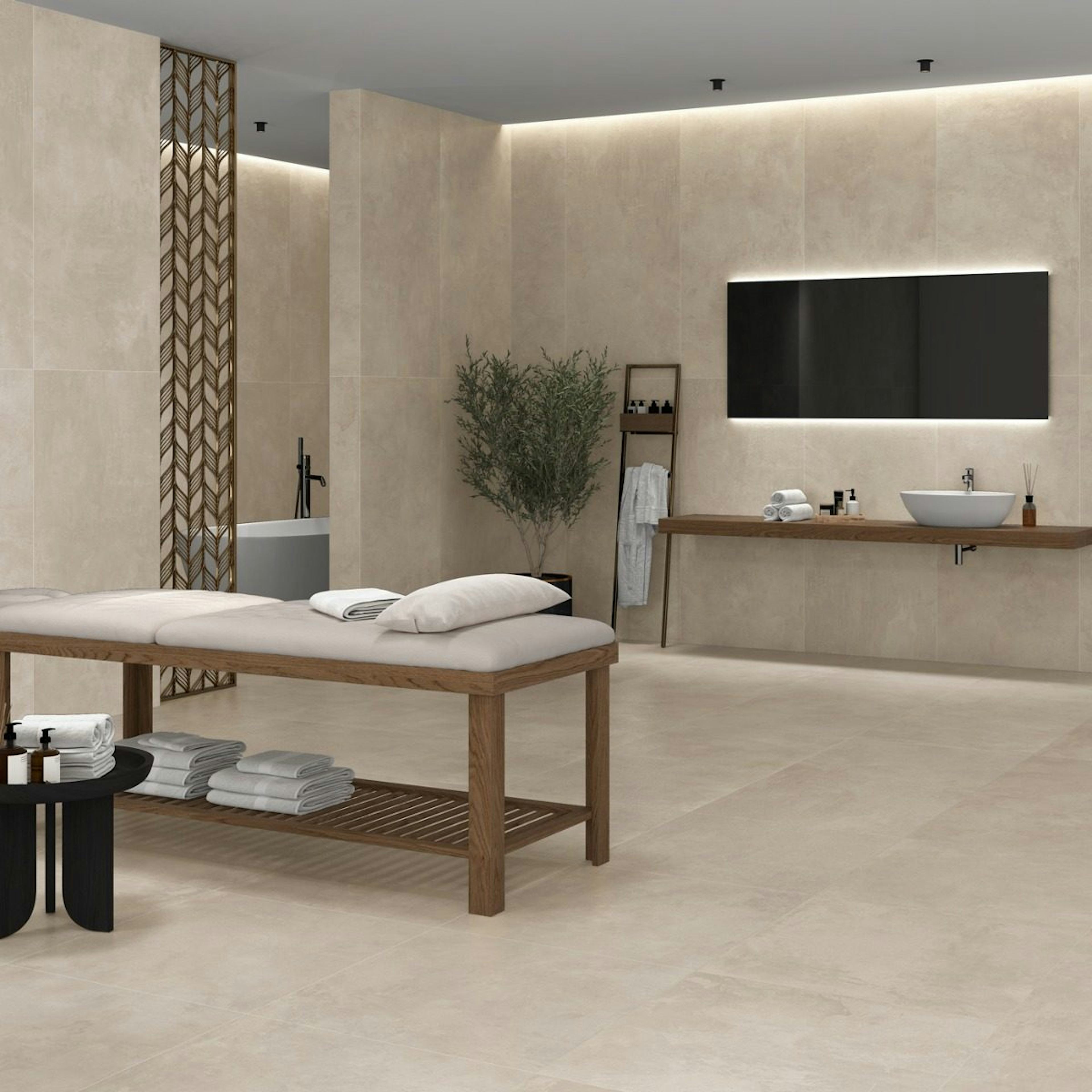 Klinker Elementi Beige Matt 60x120 cm