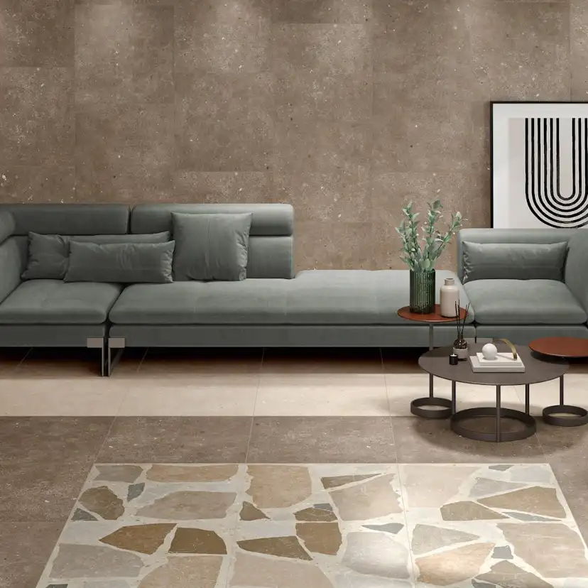 Klinker Glamstone Brown Matt 120x120 cm