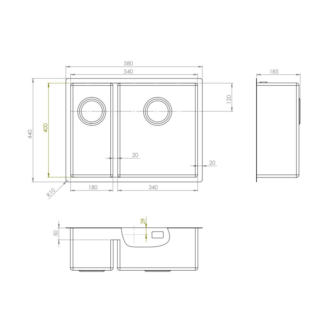 Diskho Strand Stainless ST-54D