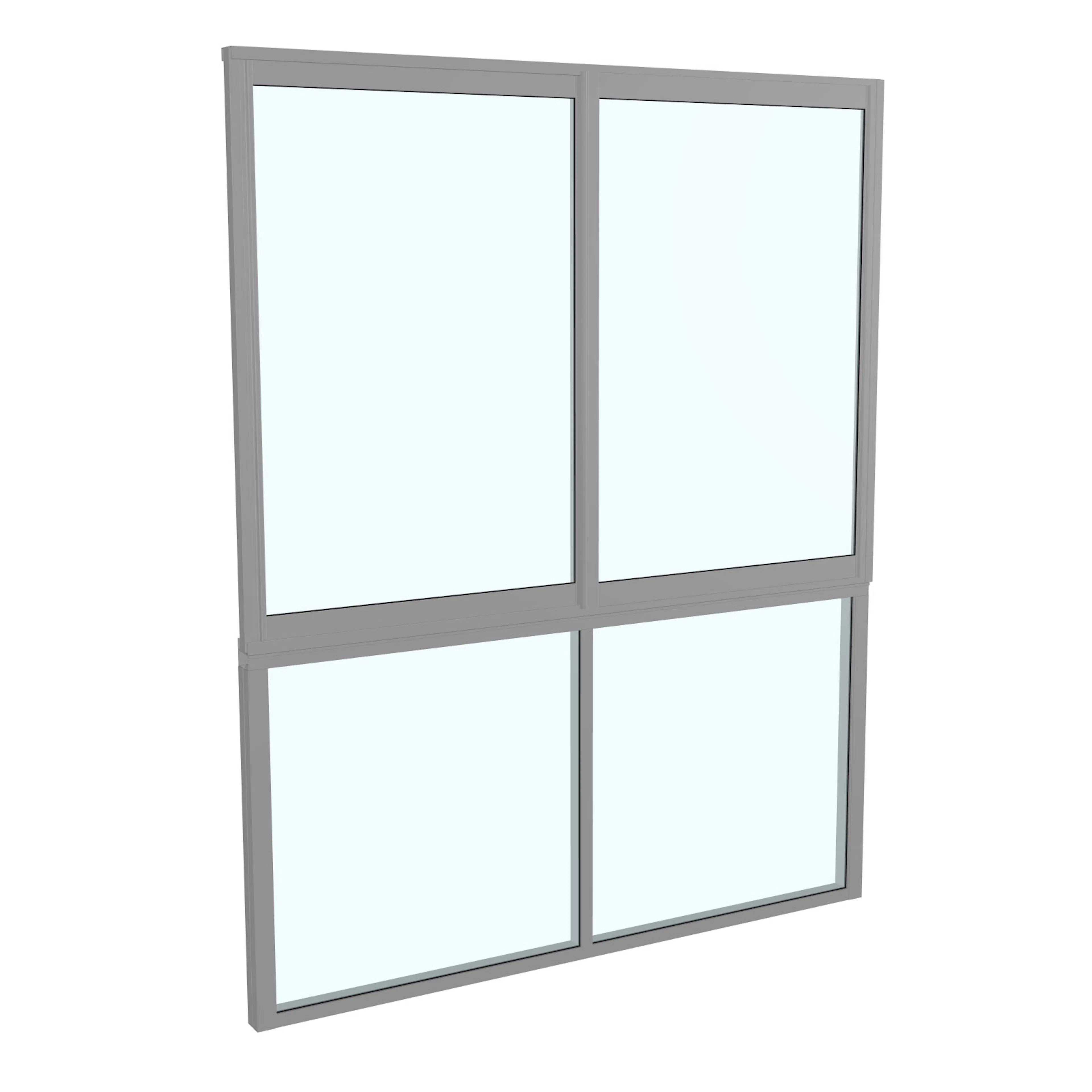 Skjutfönster med fast underdel Landskap Stadig Sommar 2-del