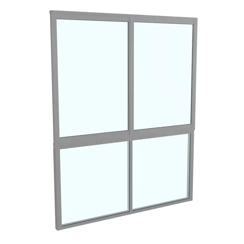 Skjutfönster med fast underdel Landskap Stadig Förlängd sommar 2-del