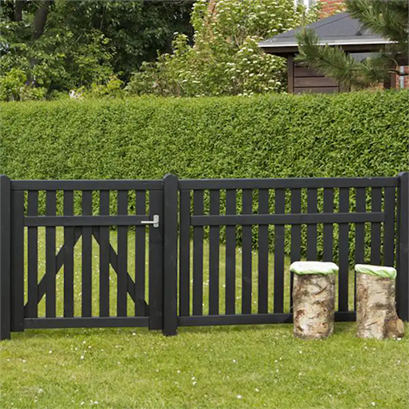 Staket PLUS Country 149x96 cm Svart