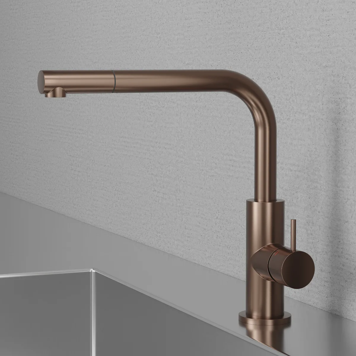 Köksblandare Scandtap Steel Accent 90