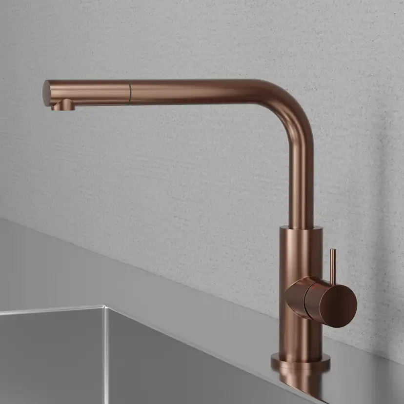 Köksblandare Scandtap Steel Accent 90