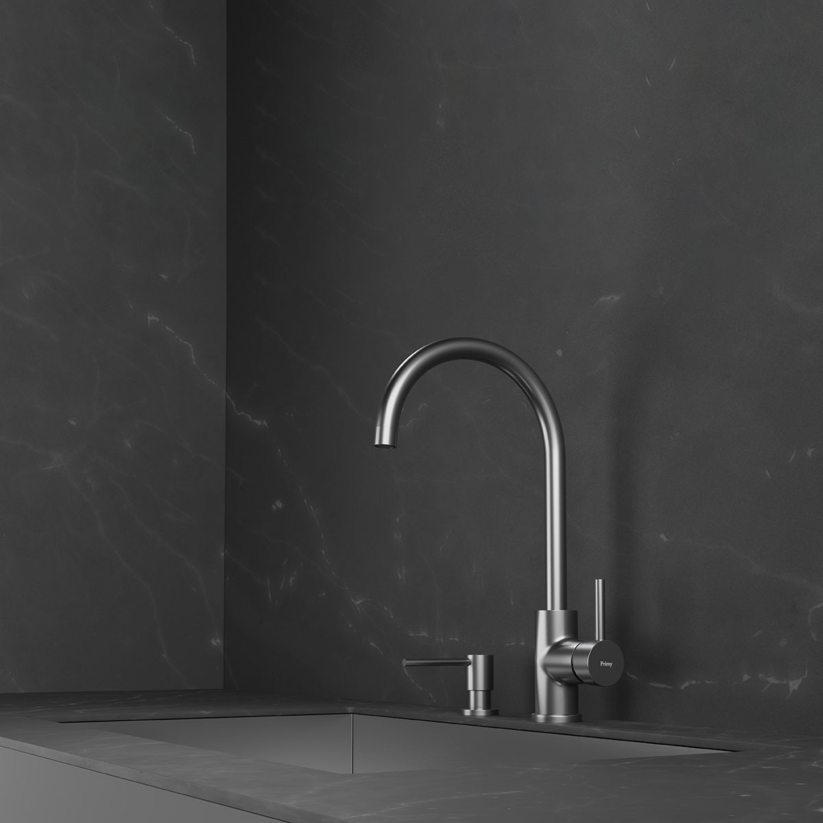 Köksblandare Scandtap Steel Curve Rostfritt Stål