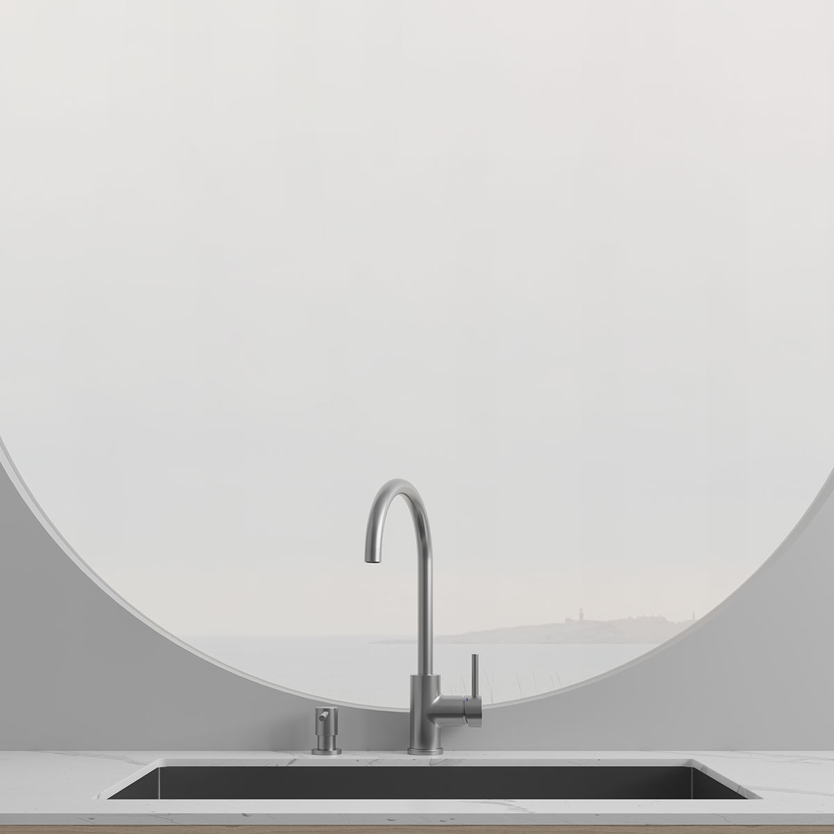 Köksblandare Scandtap Steel Curve Rostfritt Stål