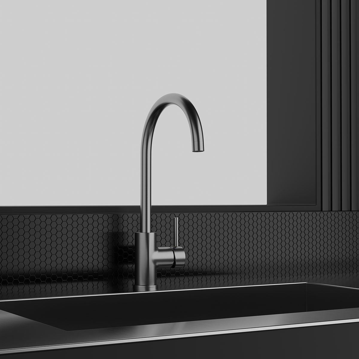 Köksblandare Scandtap Steel Curve Rostfritt Stål