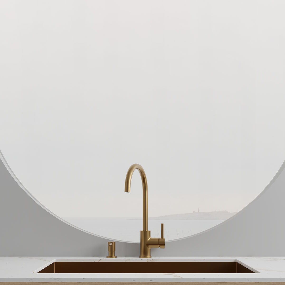 Köksblandare Scandtap Steel Curve Rostfritt Stål