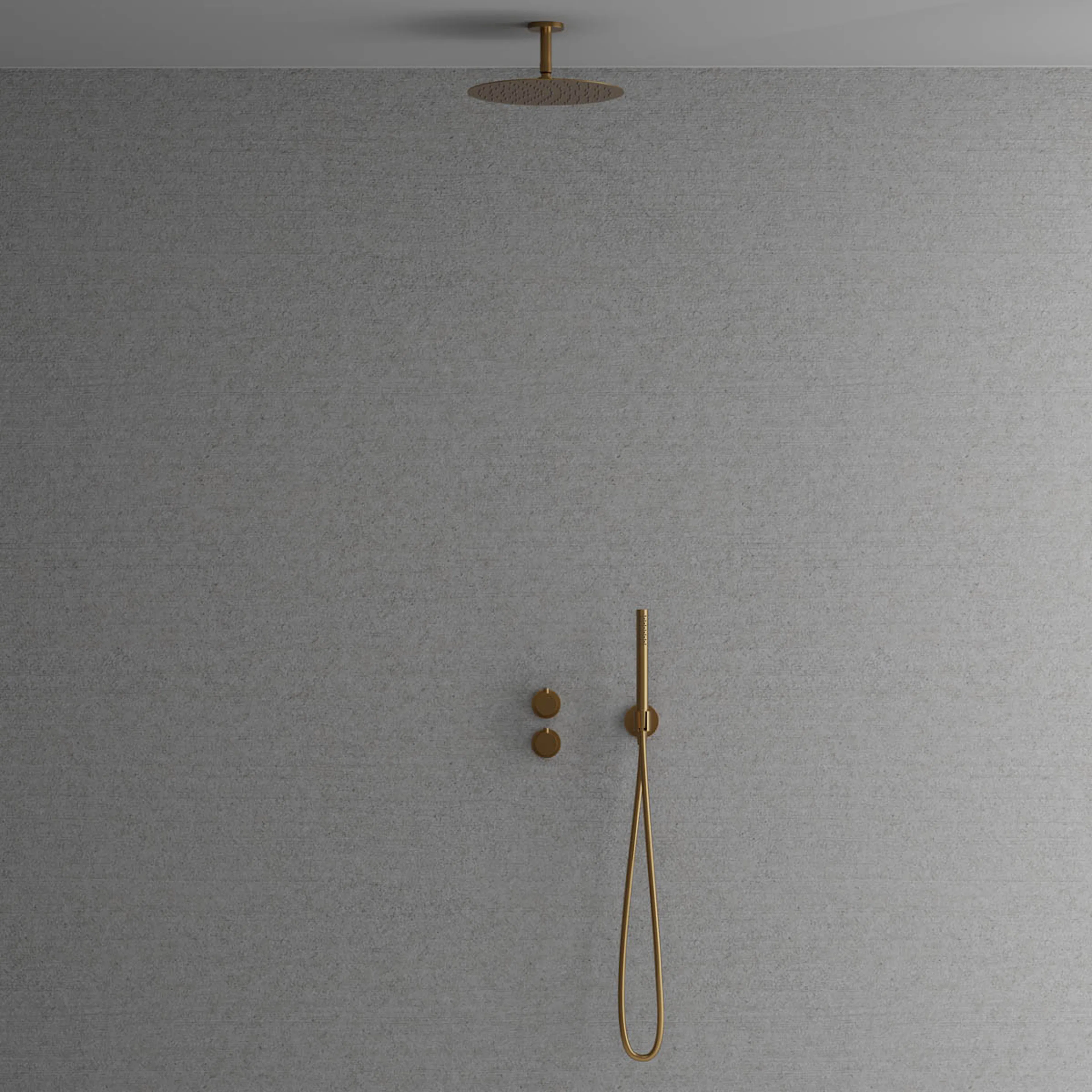 Takduschset Scandtap Steel Harmonized 2Y för Inbyggnad