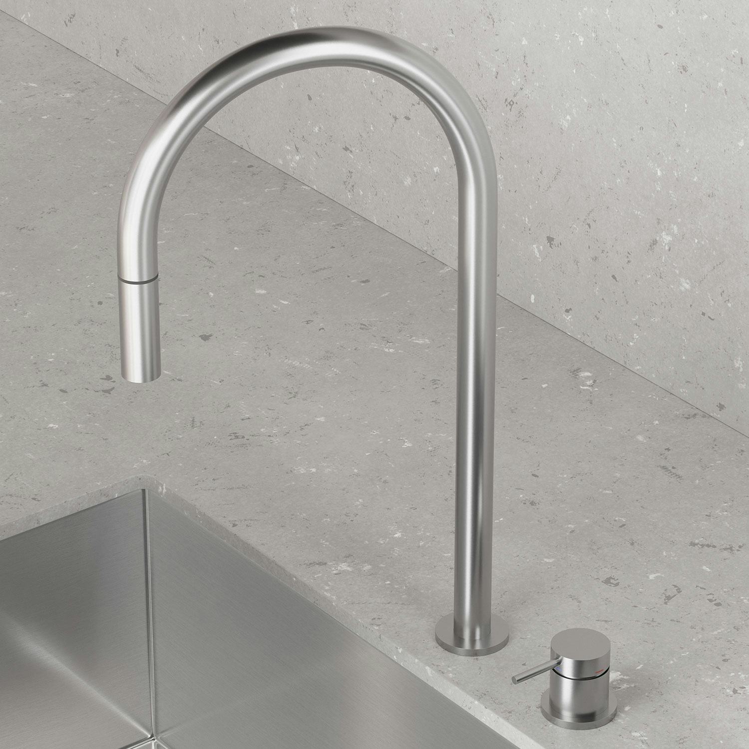 Köksblandare Scandtap Steel Harmonized K2P
