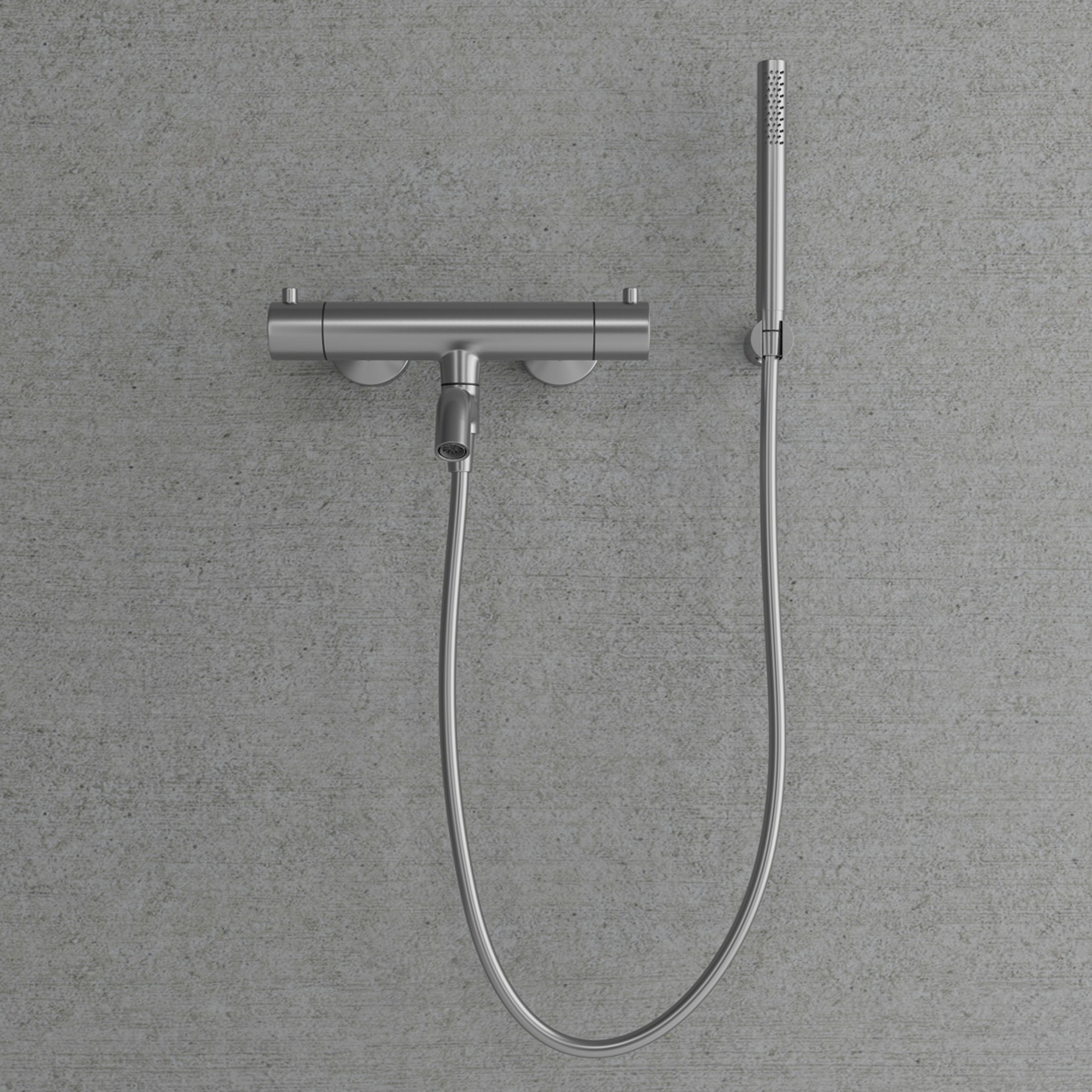 Badkarsblandare Scandtap Steel Pleasure 4 med Handdusch