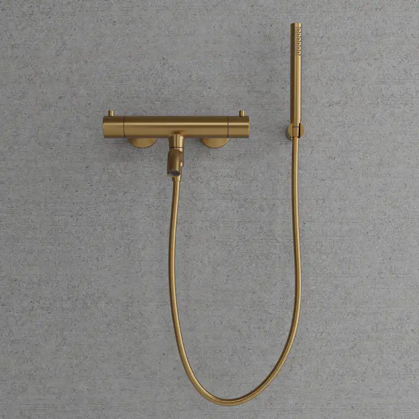 Badkarsblandare Scandtap Steel Pleasure 4 med Handdusch