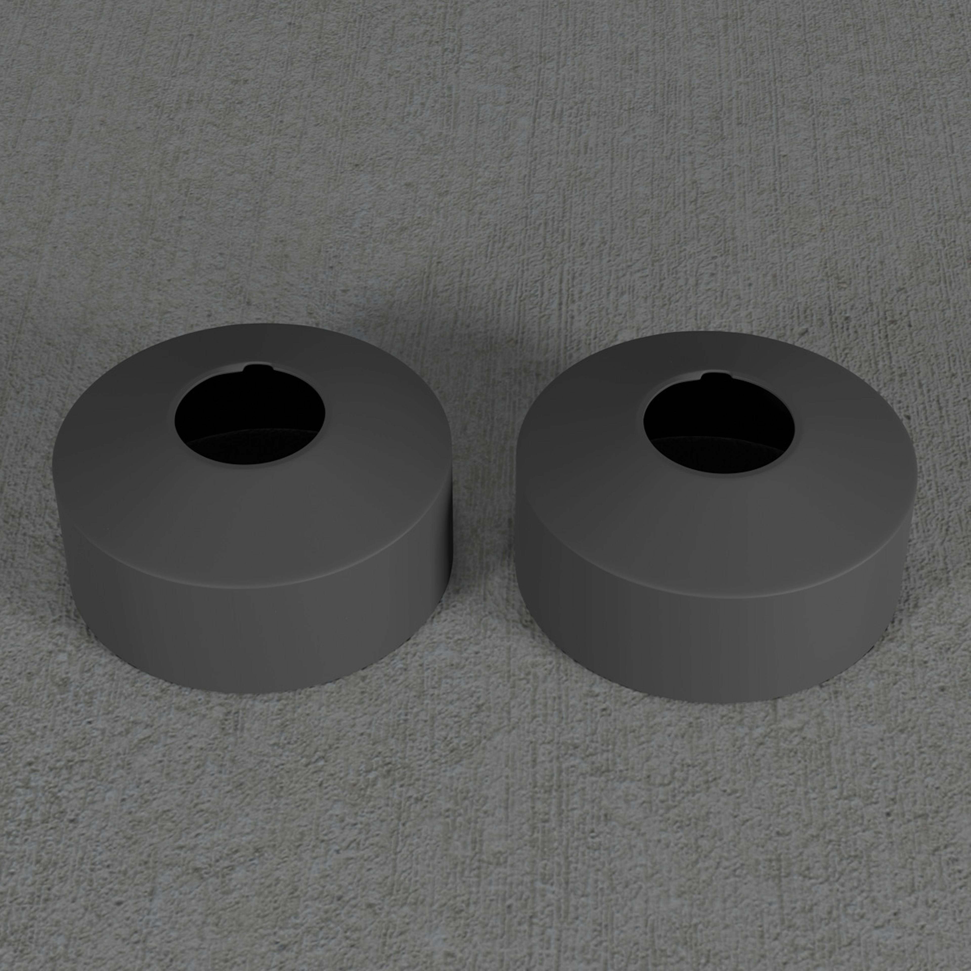 Täckbricka Scandtap Steel Pleasure Cover 33 mm á 2 st