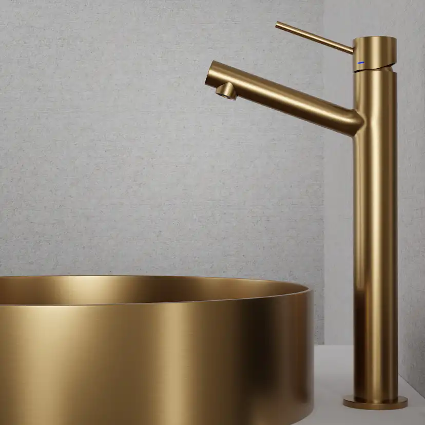 Tvättställsblandare Scandtap Steel Vector High