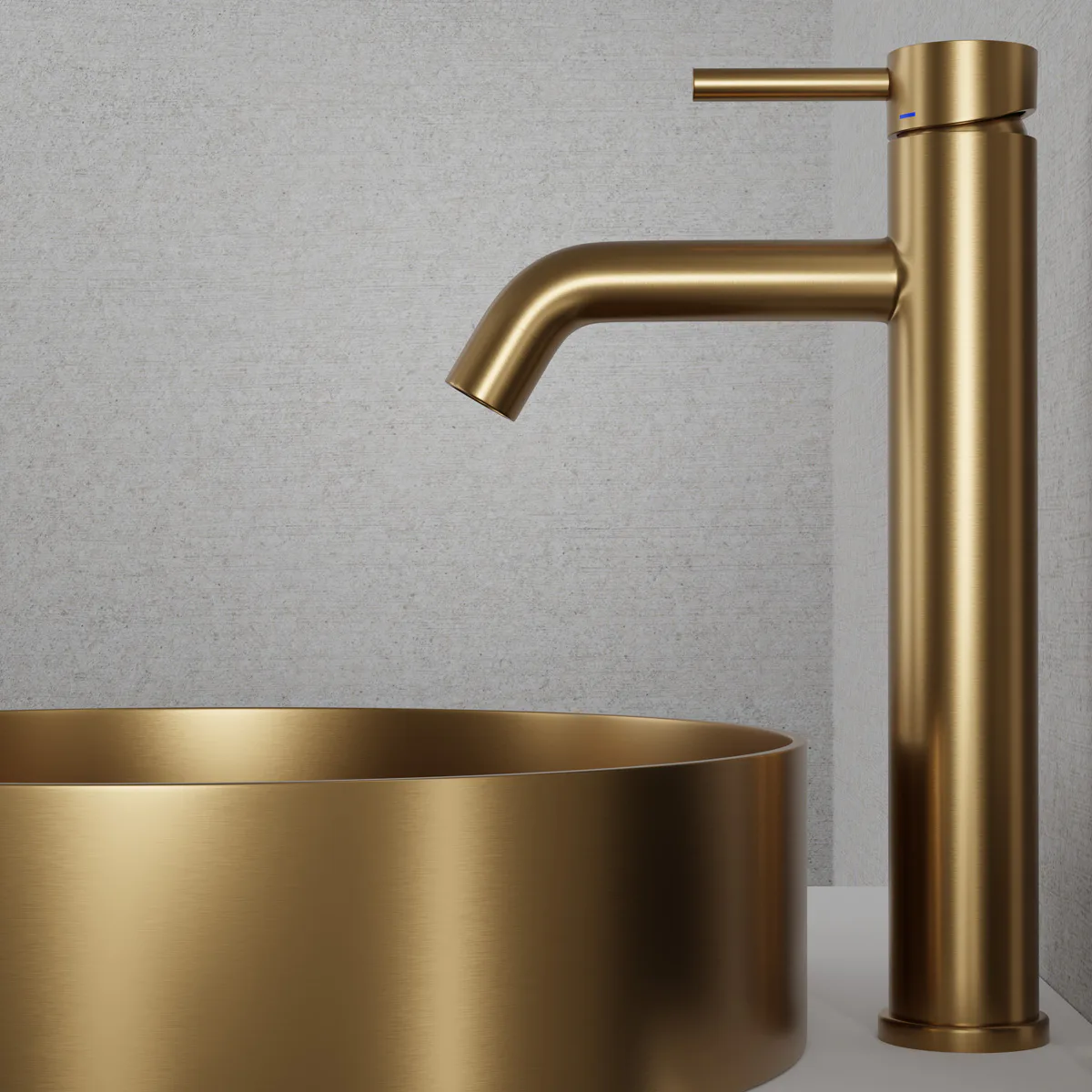 Tvättställsblandare Scandtap Steel Wave High