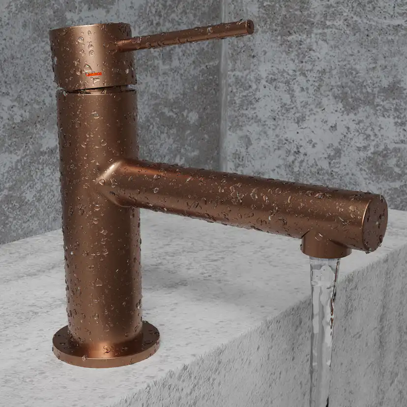 Tvättställsblandare Scandtap Steel Vertex