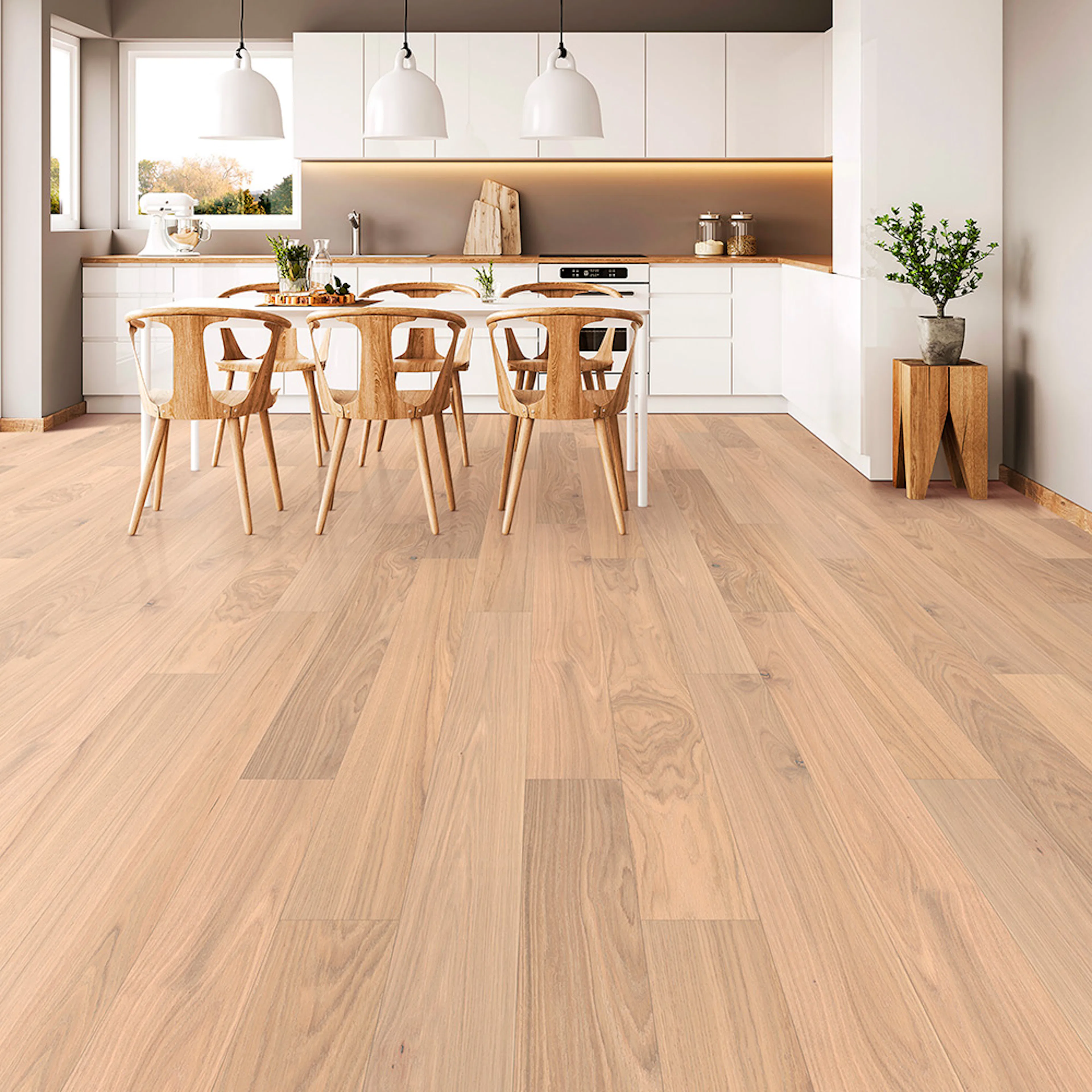 Trägolv Bjelin Härdad Ek Steninge 3.0 S Mattlackad 1-stav