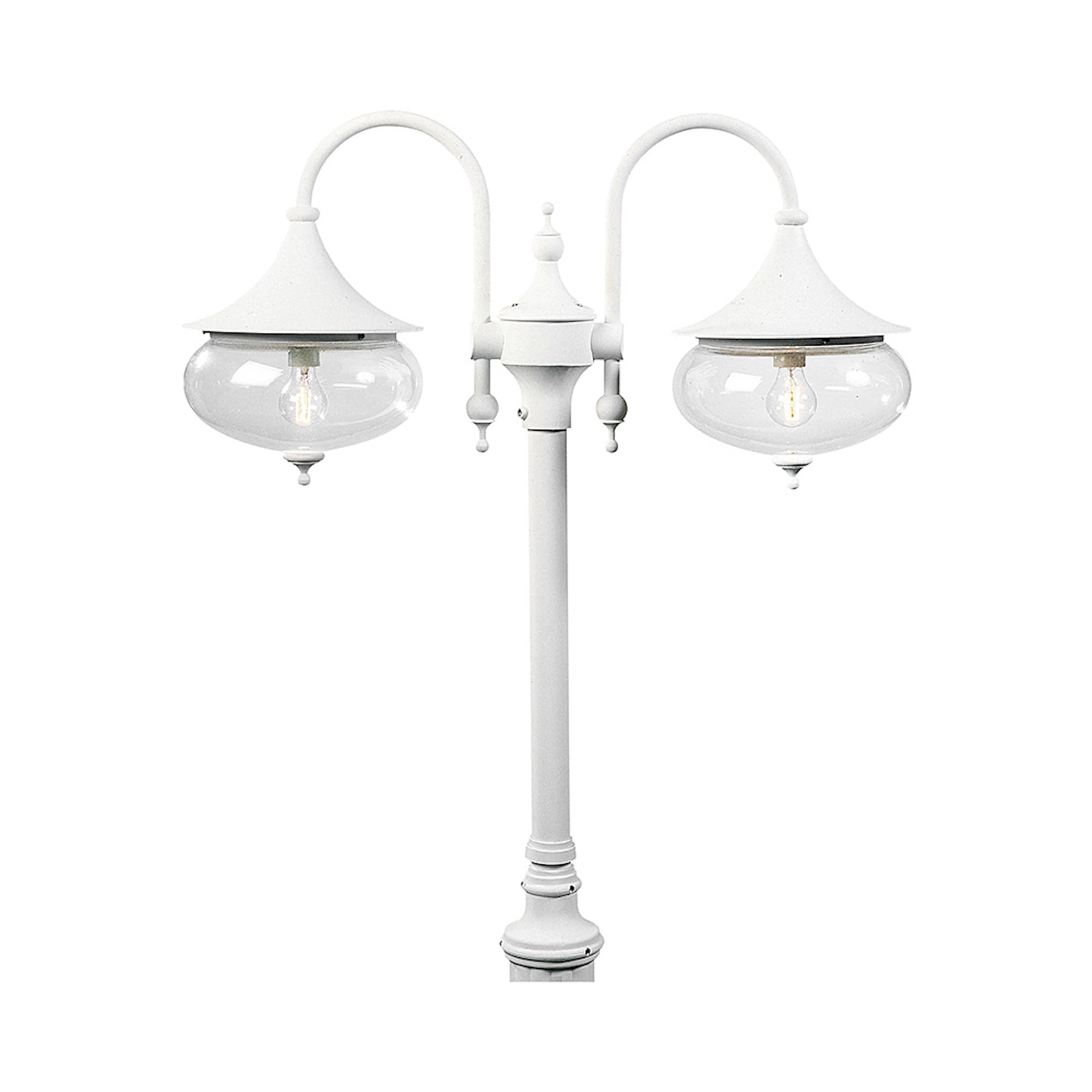 Stolplykta Gnosjö Konstsmide Libra 2-arm E27 utan Stolpe