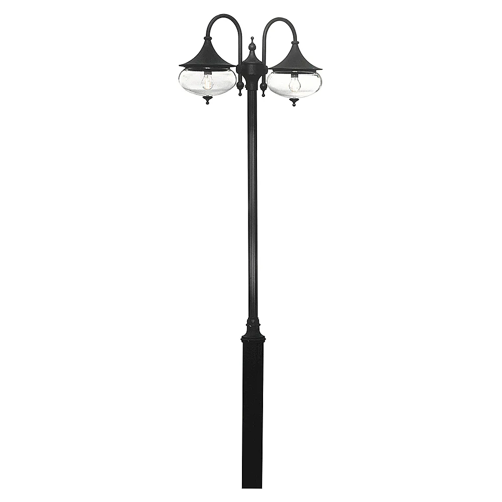 Stolplykta Gnosjö Konstsmide Libra 2-arm E27 utan Stolpe