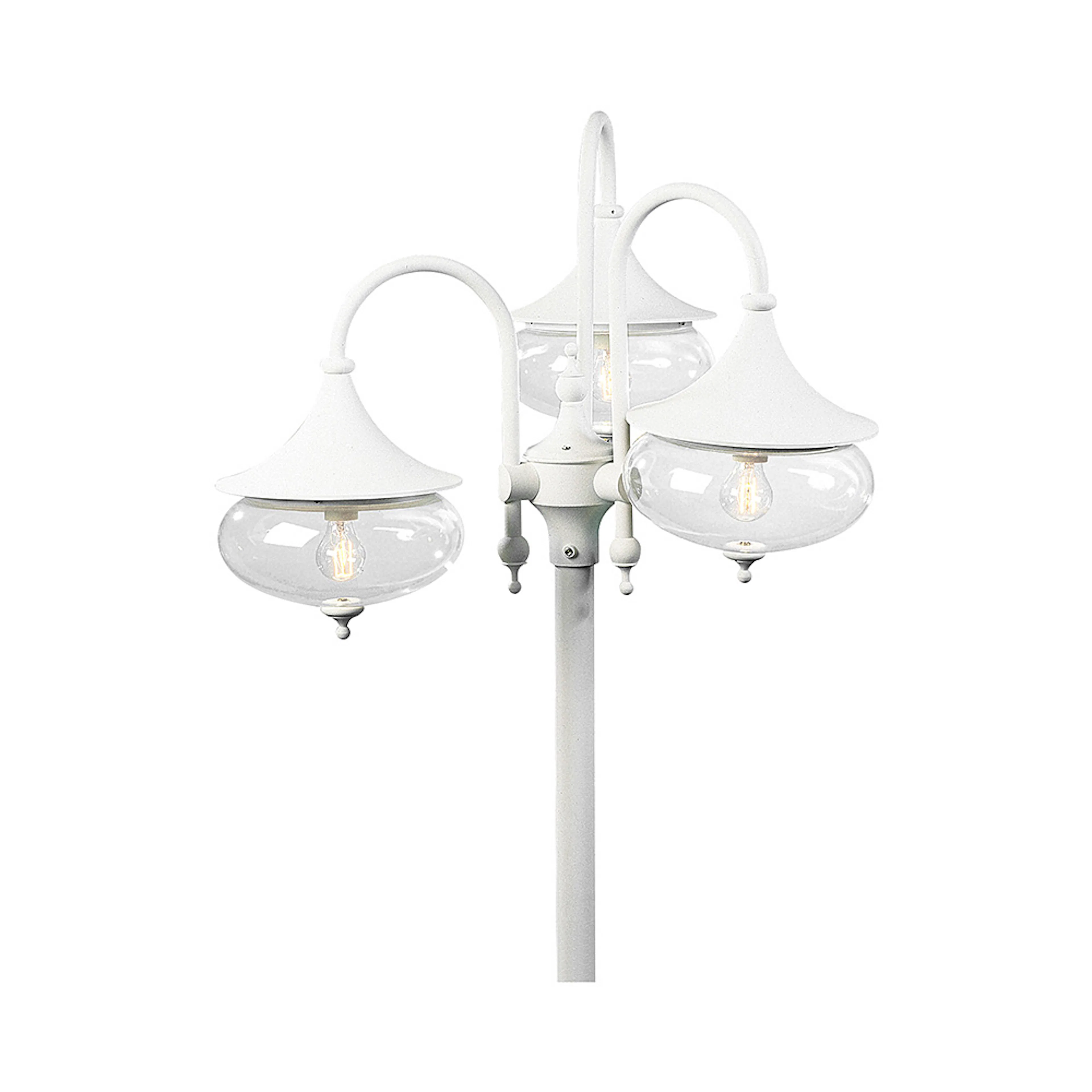 Stolplykta Gnosjö Konstsmide Libra 3-arm E27 utan Stolpe