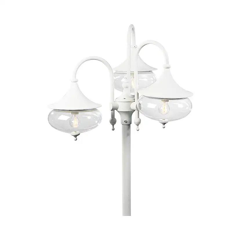 Stolplykta Gnosjö Konstsmide Libra 3-arm E27 utan Stolpe