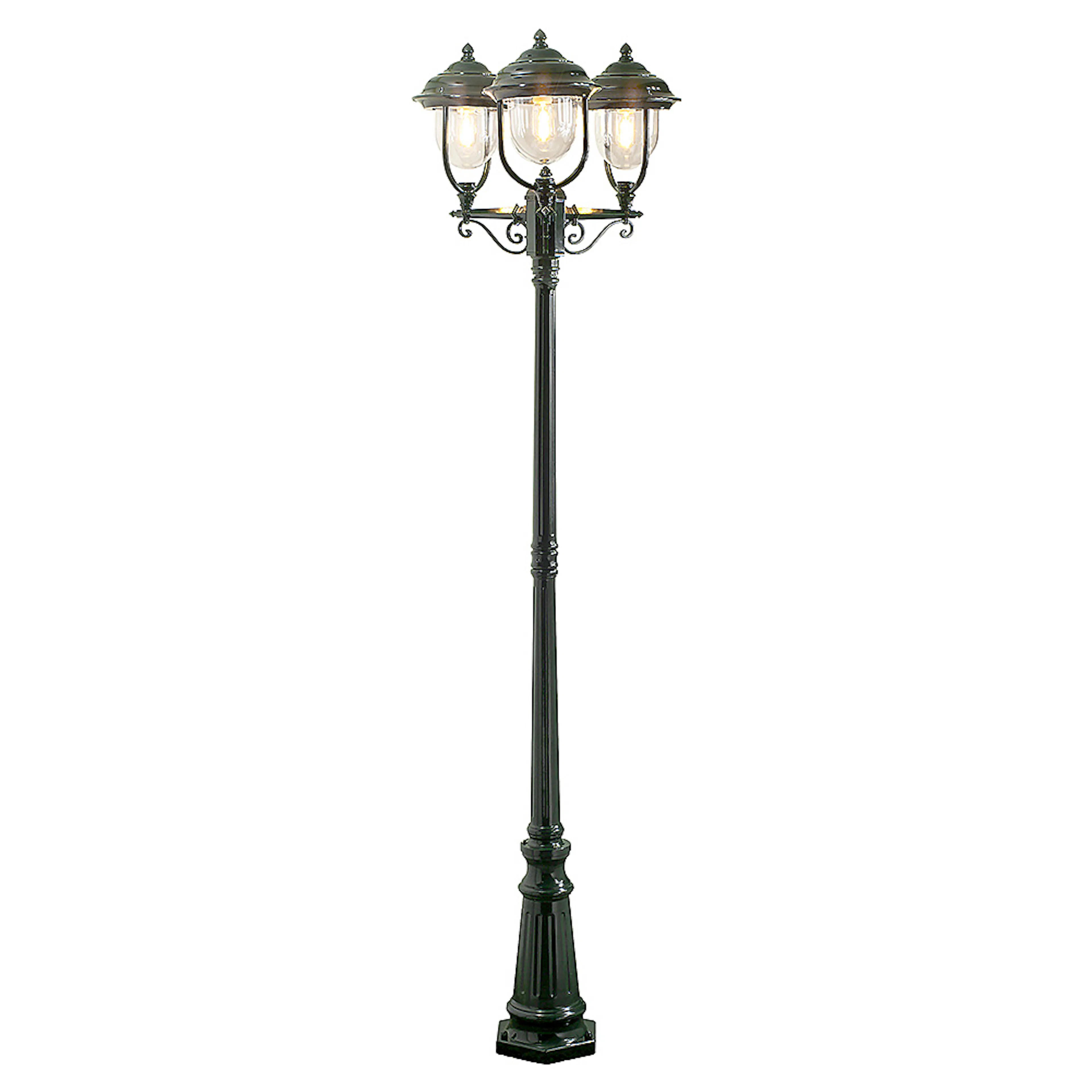 Stolplykta Gnosjö Konstsmide Parma 3-arm E27 med Stolpe