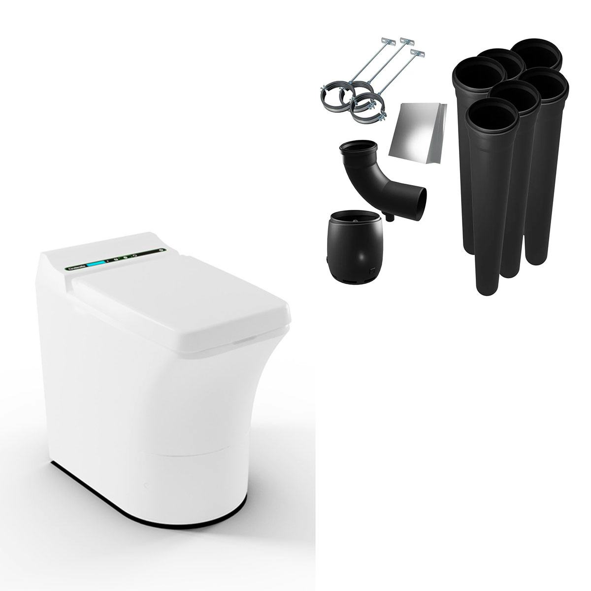 Förbränningstoalett Cinderella Comfort med Installationspaket