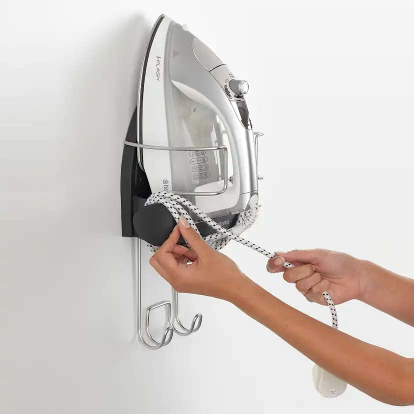 Strykjärnshållare Brabantia Väggmonterad Värmetålig Svart/Grå