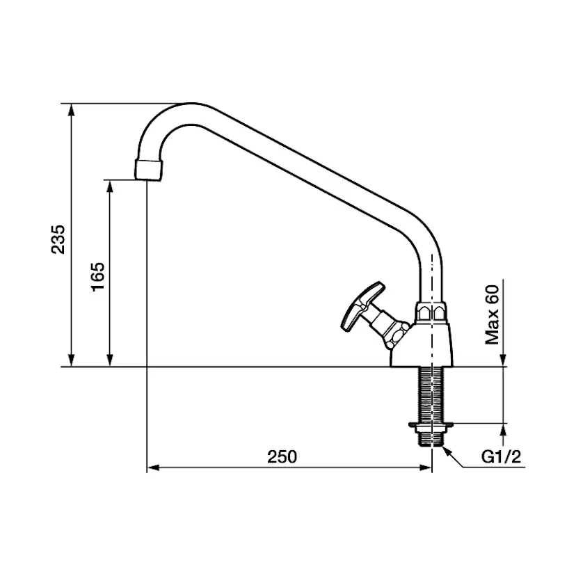 Svängventil FM Mattsson Rogen Krom Köksblandare Standard