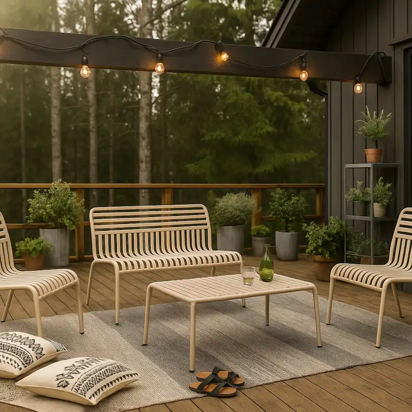 Loungegrupp Comfort Garden Jarva 4-sits Soffgrupp Utomhus i metall