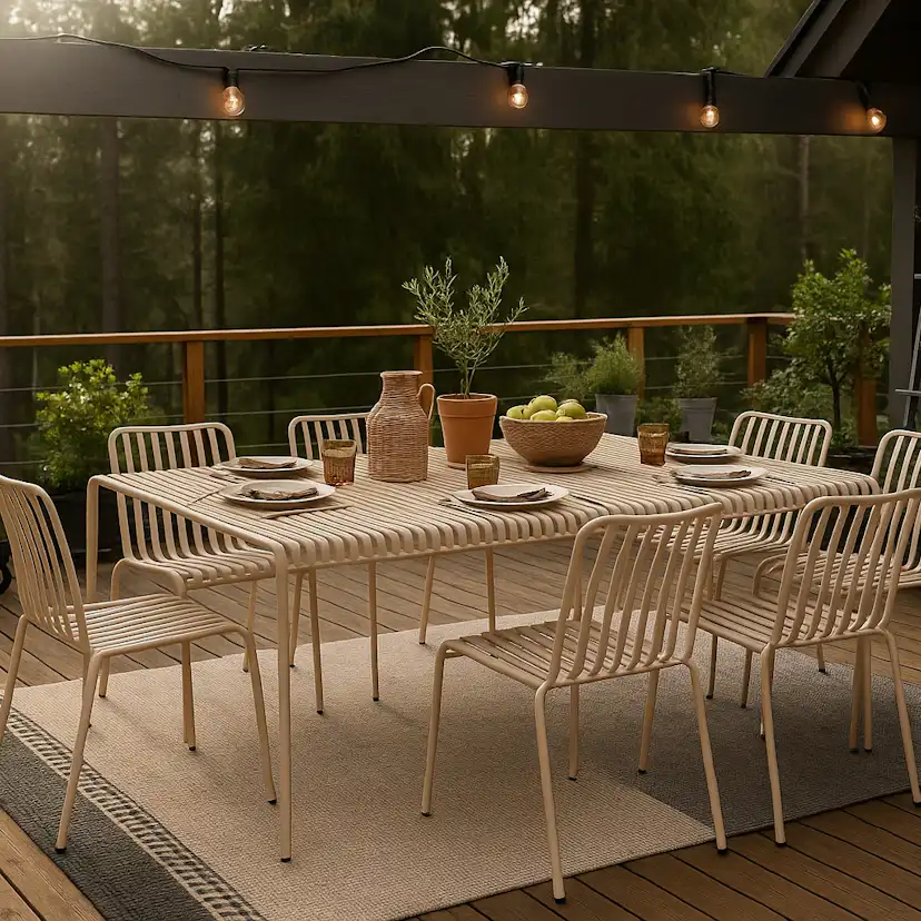 Trädgårdsstol Comfort Garden Jarva Matstol Utomhus i metall