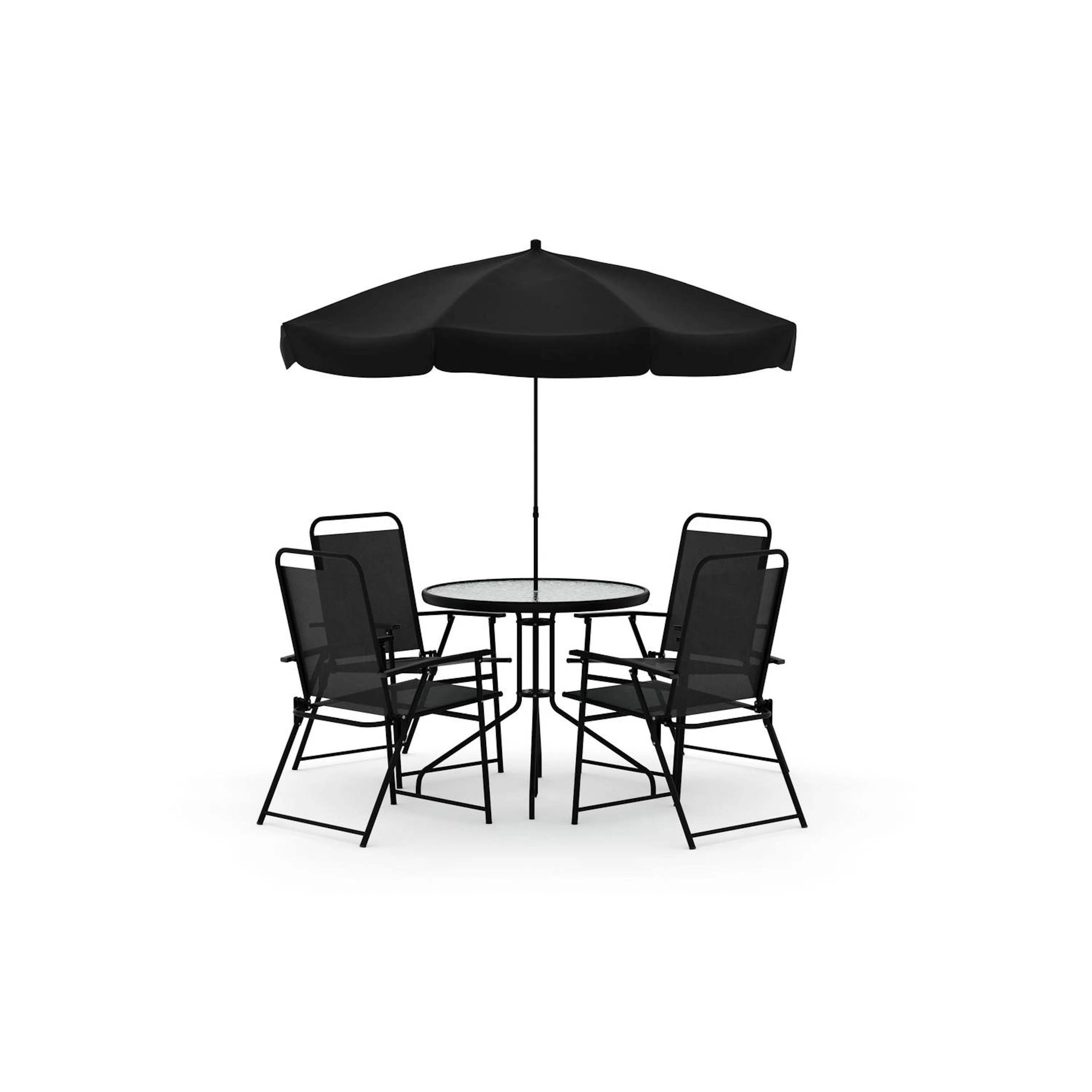 Matgrupp deNoord Samra Matgrupp Utomhus 4 Stolar med Parasoll
